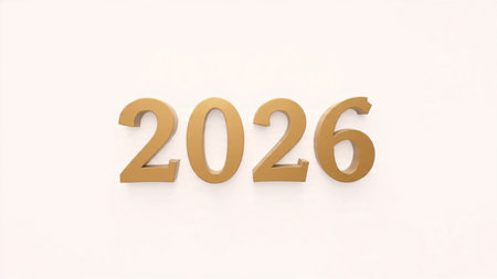 Luxury 2026 holiday greeting with silky cool gradients and crisp copy space.