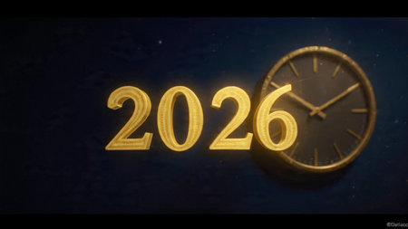 2026 luxury greeting with diamond frost spark field and clean white balance.
