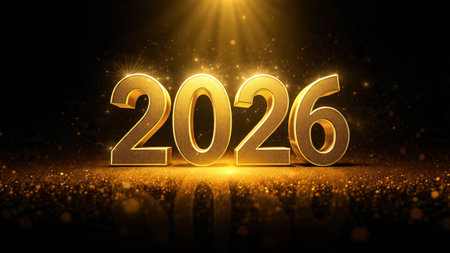 Premium 2026 New Year canvas with soft frozen glow edges and crisp layout balance.