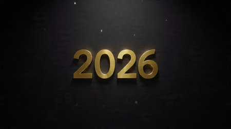 Luxury 2026 winter canvas with soft silver glow gradient and minimal festive charm.