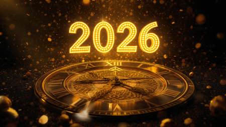 Premium 2026 holiday design with silver frost diffusion and clean balanced layout.