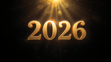 Luxury 2026 celebration backdrop with diamond frost field and minimal noise layer.