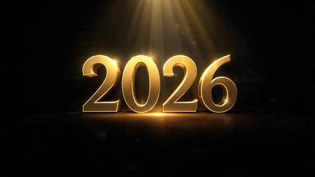 Premium 2026 celebration visual with soft crystal frost sparkle and clean layout.