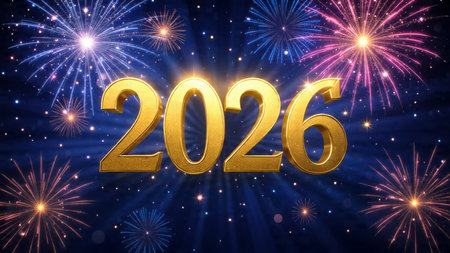 Premium 2026 winter celebration canvas with soft silver haze and minimal shimmer.