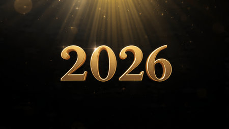 2026 luxury holiday template with soft winter glow arcs and ultra-clean design.