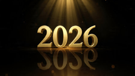 2026 luxury celebration canvas with diamond frost shimmer trails and minimal shadows.
