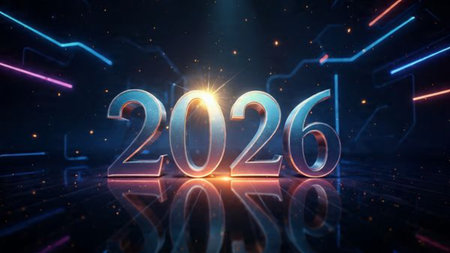Luxury 2026 backdrop with crystal light diffusion and subtle premium shimmer noise.