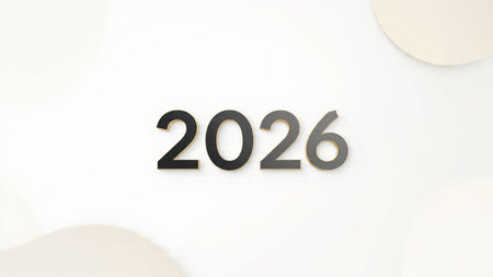 Premium 2026 celebration visual with soft crystal frost sparkle and clean layout.