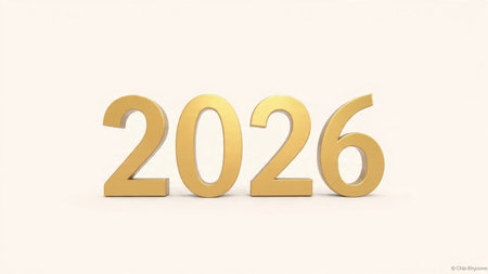 Elegant 2026 premium background with silver light diffusion and minimal sparkle noise.