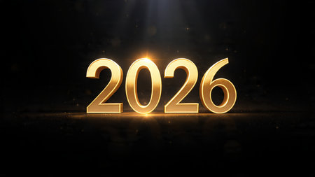 Luxury 2026 celebration backdrop with diamond frost field and minimal noise diffusion.