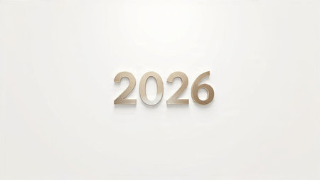 3D illustration of numbers on white background
