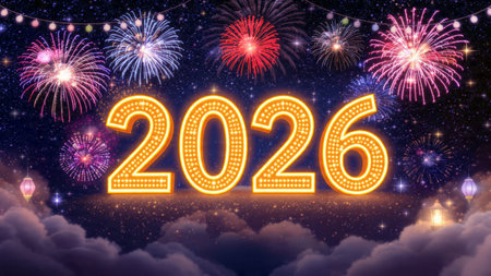 2026 luxury celebration canvas with diamond frost spark field and minimal noise.