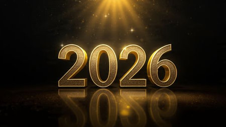 2026 luxury template with frosted corner glow and refined metallic sheen for high-end seasonal...