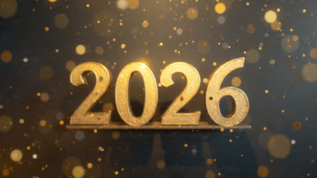 Premium 2026 winter celebration with pearl frost glow and clean copy space.
