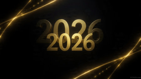 Elegant 2026 premium background with silver light diffusion and minimal sparkle noise.