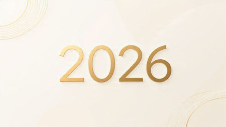Refined 2026 luxury background with subtle star-spark shine, silver dust, and minimal shadows.