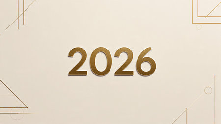 Elegant 2026 premium canvas with silver sparkle trails and soft cool glow.