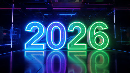 2026 luxury holiday template with soft winter glow arcs and ultra-clean design.