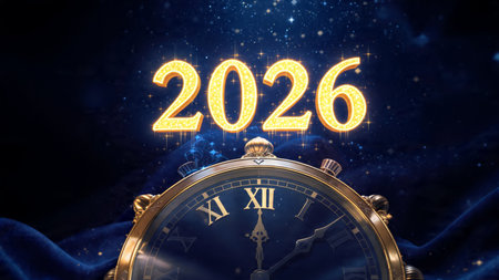 Elegant 2026 winter backdrop with pearl-like shimmer and cool soft glow, premium resolution.