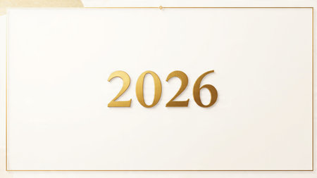 Elegant 2026 premium canvas with silver sparkle trails and soft cool glow.