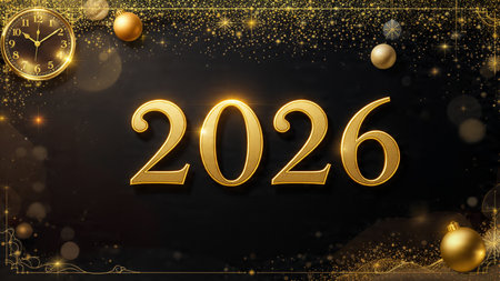 2026 luxury holiday template with soft winter glow arcs and ultra-clean design.