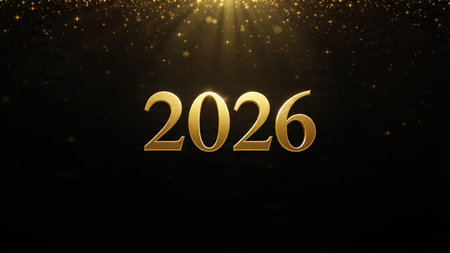 Premium 2026 winter canvas with smooth glassy reflections and calm festive elegance.