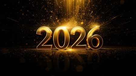 Luxury 2026 greeting template with pearl frost haze and ultra-clean white balance.