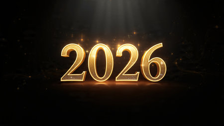 Luxury 2026 New Year template with silver frost haze and premium composition balance.