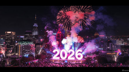 2026 luxury premium canvas with pearl frost sparkle corners and crisp lighting.の写真素材