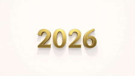 Premium 2026 holiday template with cool glacial light spread and subtle festive shimmer.の写真素材