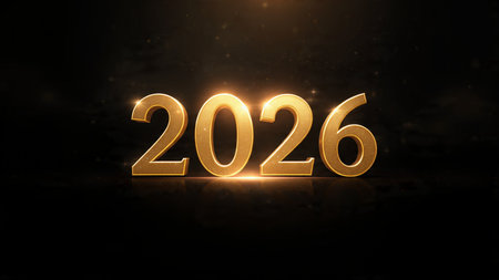 Premium 2026 winter backdrop with soft frost particles and clean luxury composition.