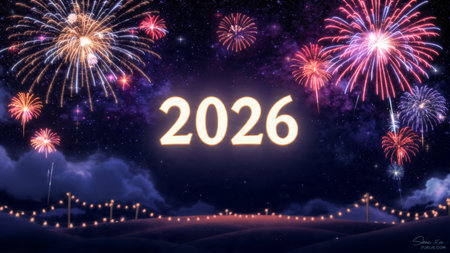 Luxury 2026 backdrop with crystal light diffusion and subtle premium shimmer noise.