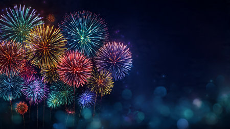 High-end New Year background showcasing metallic gold  text with professional studio lighting.