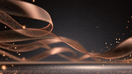 Royal-inspired New Year background featuring elegant gold typography and luxury atmosphere.の写真素材