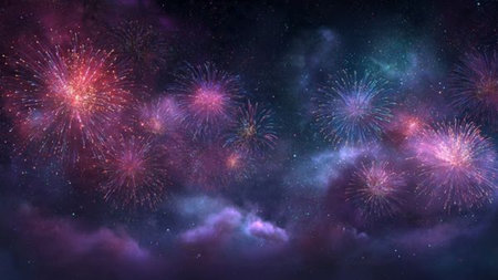 Corporate holiday background with refined blue tones and cinematic lighting.