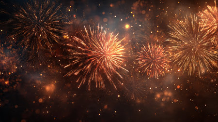 Elegant golden greeting card background for New Year wishes.