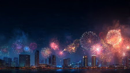 Professional office-friendly New Year celebration background.