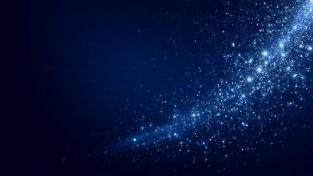 Sophisticated dark New Year background with subtle sparkles and glow.