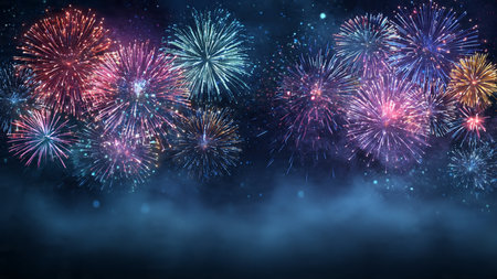Clean professional New Year celebration background.