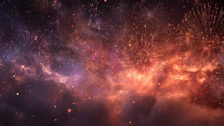 Executive-level New Year event poster background.