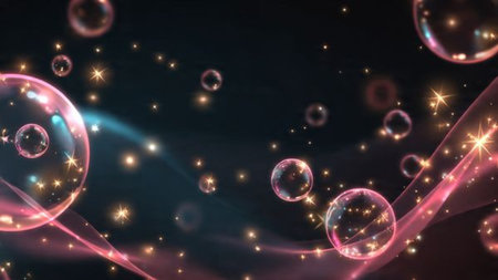 Energetic countdown celebration with vibrant fireworks and dark blue tones.