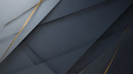 Luxury New Year background featuring a black and gold color palette with soft glowing lights and elegant sparkles, creating a premium abstract celebration atmosphere with clean copy space.の写真素材