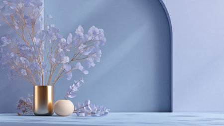 Atmospheric festive scene with smooth motion lighting effects.の写真素材