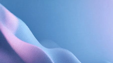 Minimal winter New Year backdrop with crystal-like lighting accents.の写真素材