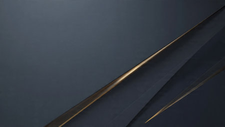 Minimal celebration backdrop with faint light flares and dark tones.の写真素材