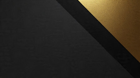 Luxury abstract celebration design with smooth golden arcs and clean negative space.の写真素材