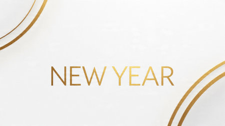 Timeless New Year background with polished aesthetics.の写真素材