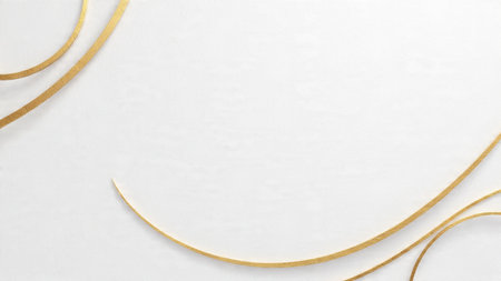 Premium abstract celebration background with subtle gold light waves and empty center copy space.の写真素材