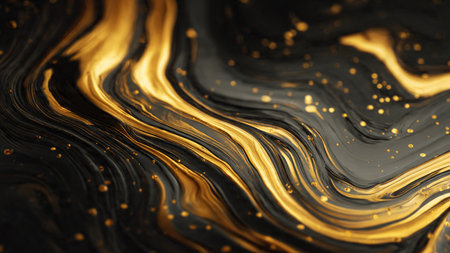 Cinematic luxury texture with glowing metallic veins.の写真素材