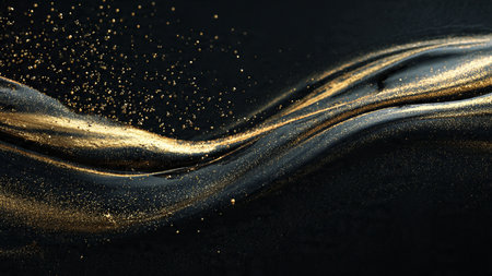 Premium modern design with polished golden accents.の写真素材